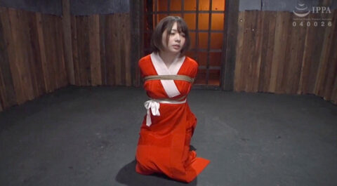 和服緊縛　SM緊縛画像　麻里梨夏